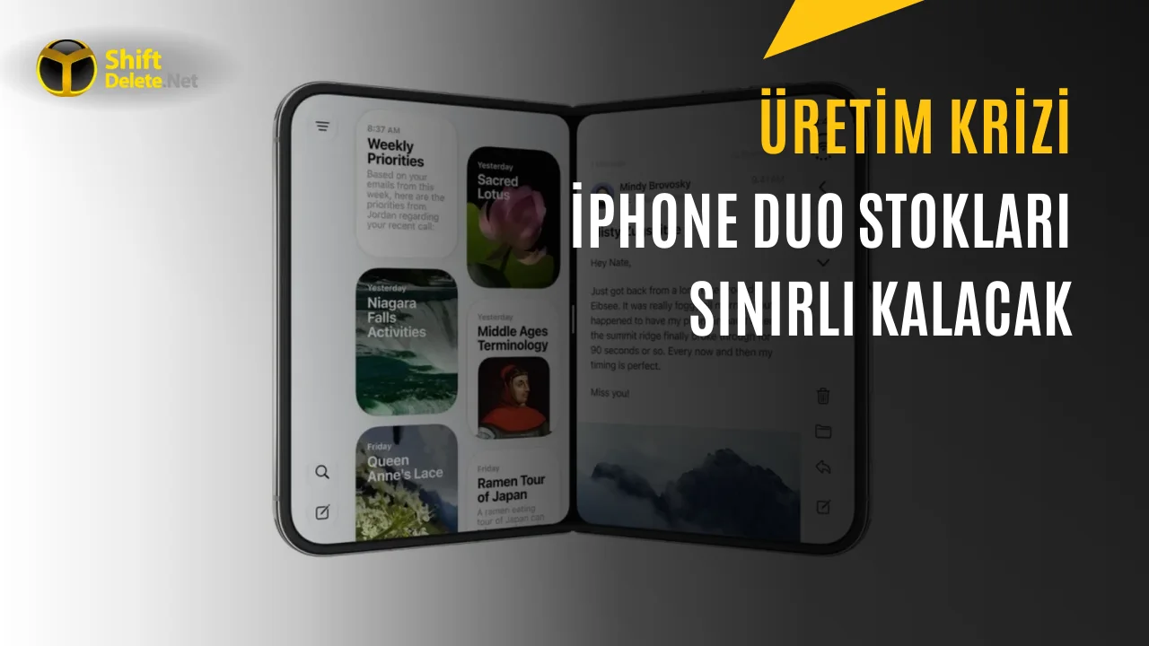 Apple’ın Katlanabilir Telefonu iPhone Duo için Stok Uyarısı
